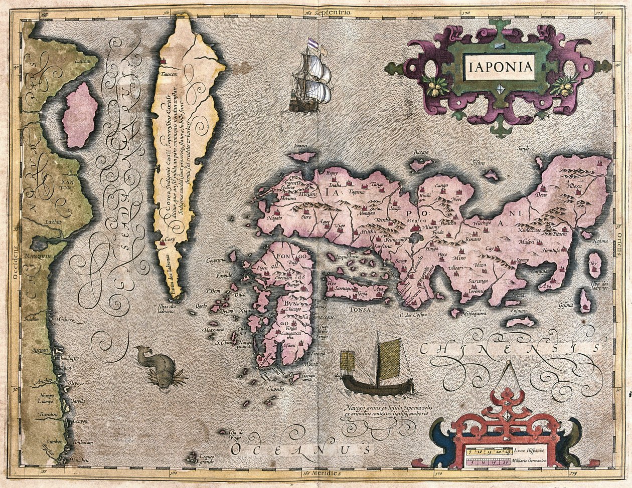 Japão (gravura de Gerardus Mercator