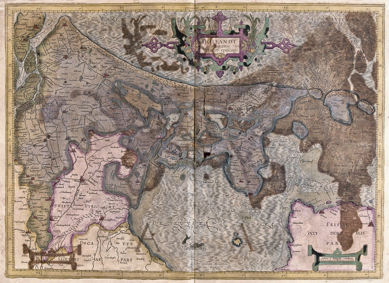 Holanda (gravura de Gerardus Mercator
