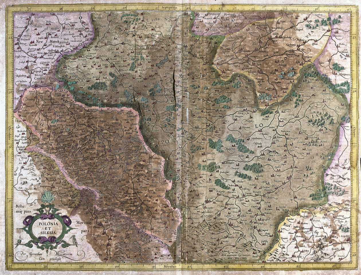 Polónia (gravura de Gerardus Mercator
