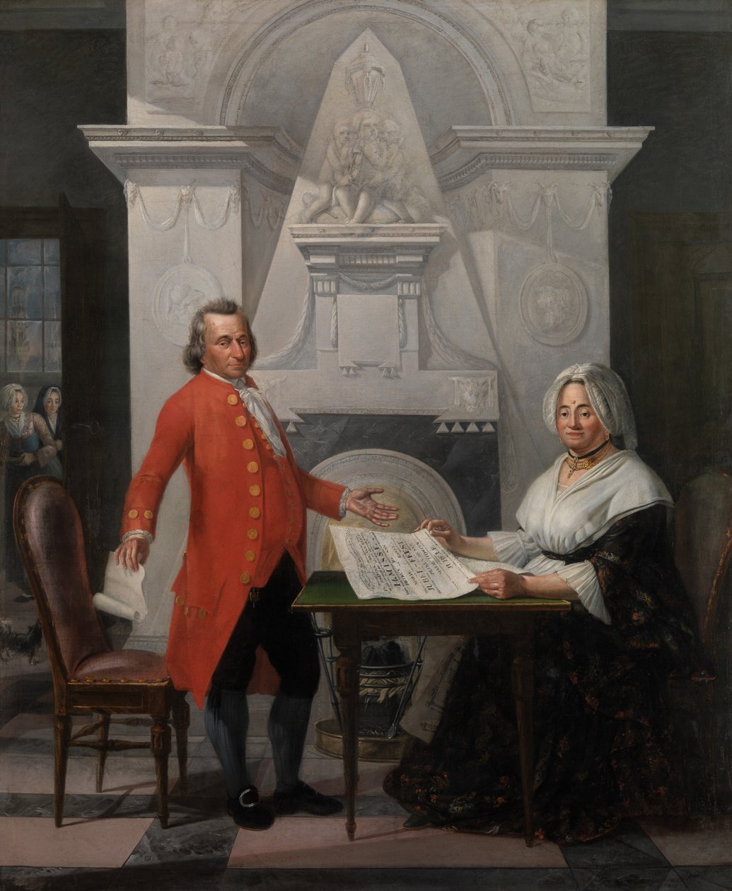 Retrato Jubilar da Família de San (óleo sobre tela) de Gerardus de San