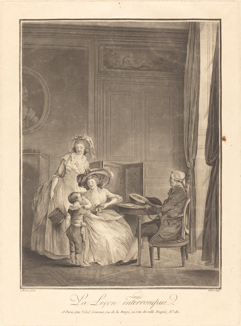 A lição interrompida de Geraud Vidal after Nicolas Lavreince