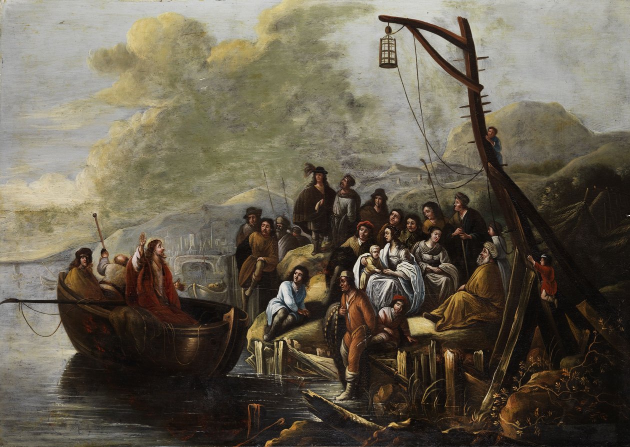 Jesus prega no Mar da Galileia de Gerbrand van den Eeckhout