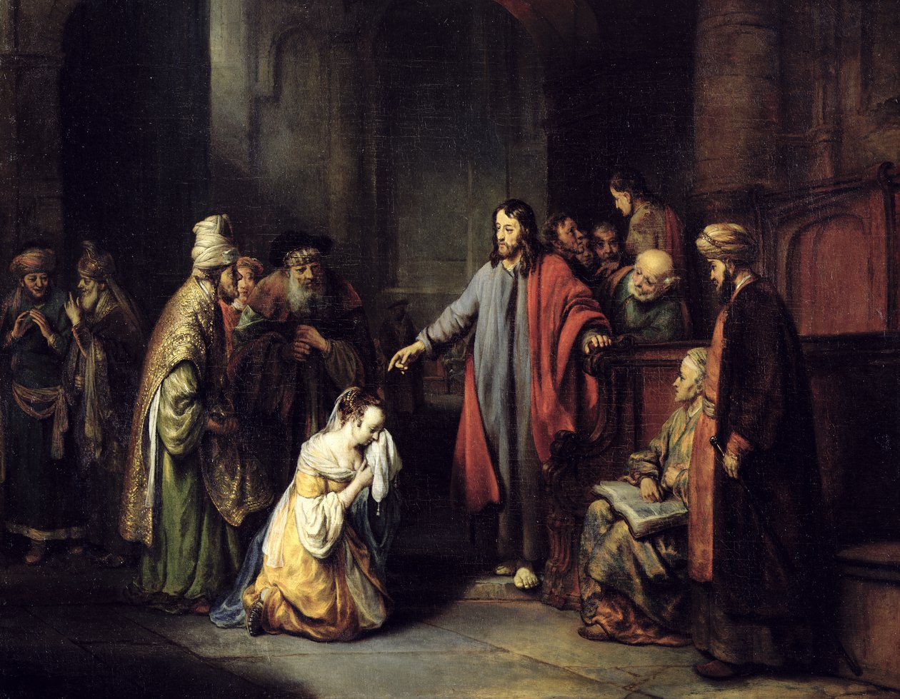 Cristo e a adúltera, 1653 de Gerbrand van den Eeckhout