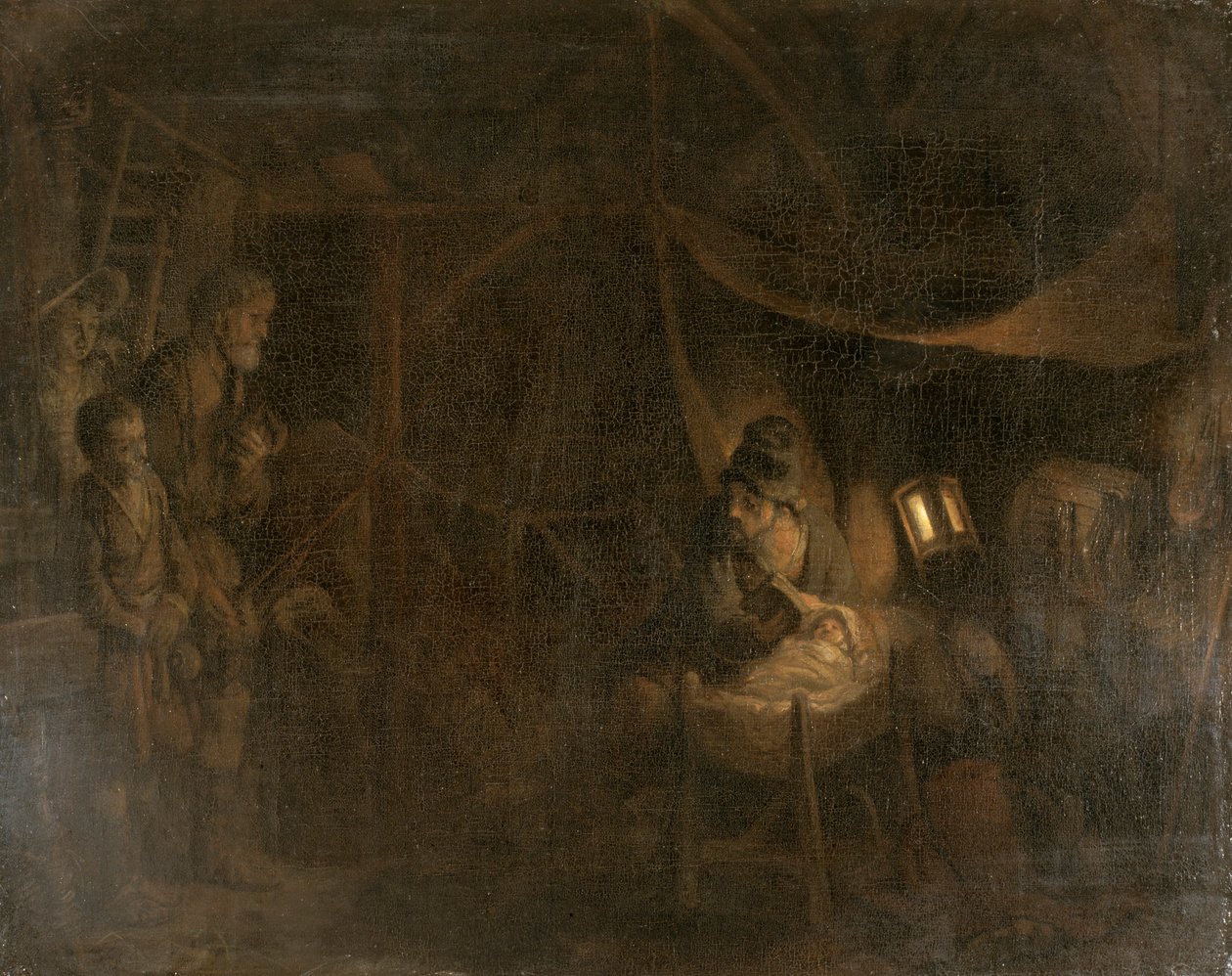 A Adoração dos Pastores, 1665. de Gerbrand van den Eeckhout