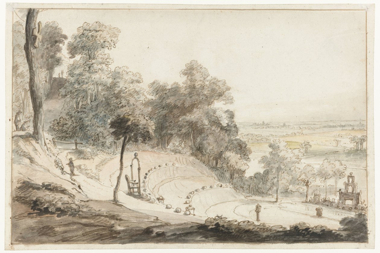 O anfiteatro no Springenberg em Cleves de Gerbrand van den Eeckhout