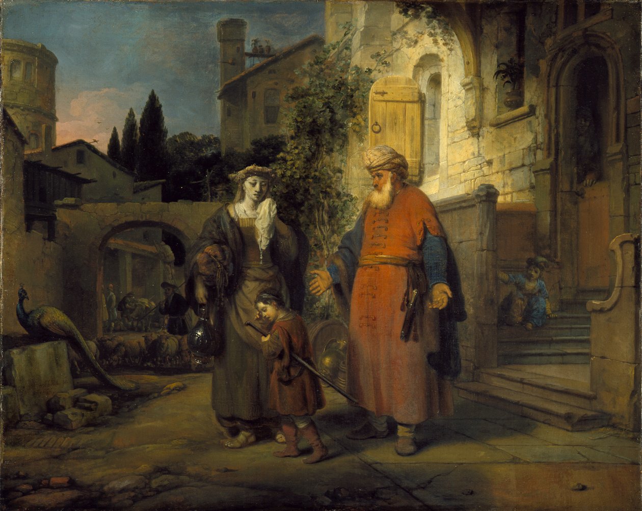 A Expulsão de Hgar e Ismael, 1666 de Gerbrand van den Eeckhout