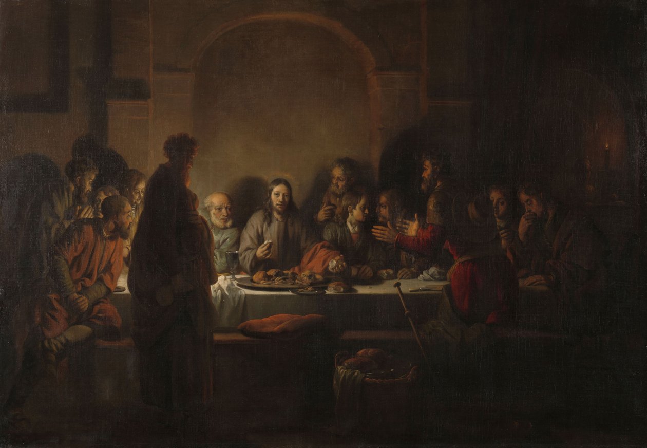 A Última Ceia, 1664 de Gerbrand van den Eeckhout