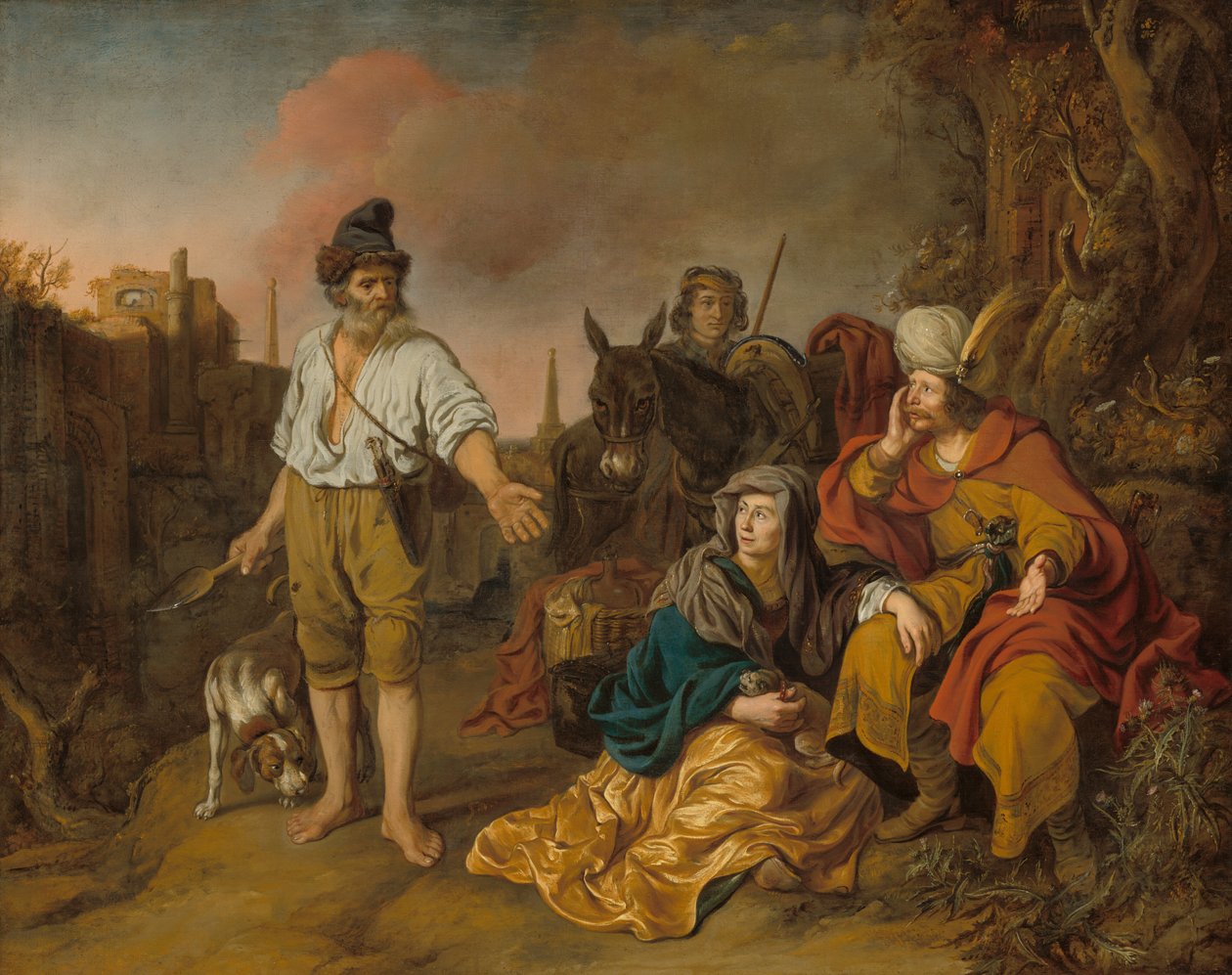 O levita em Gibeá, início da década de 1640. de Gerbrand van den Eeckhout