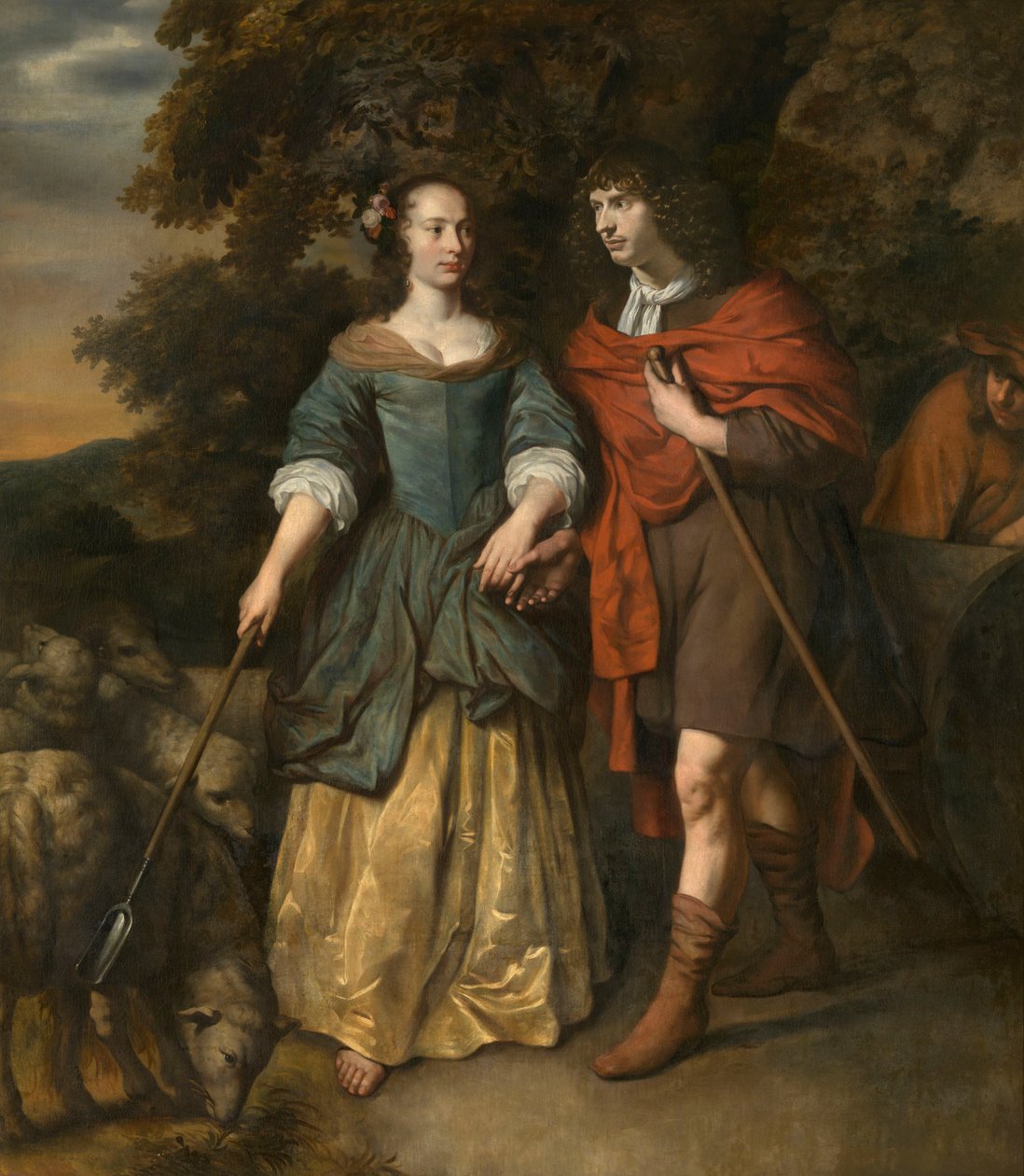 Jovem casal em trajes de pastores de Gerbrand van den Eeckhout