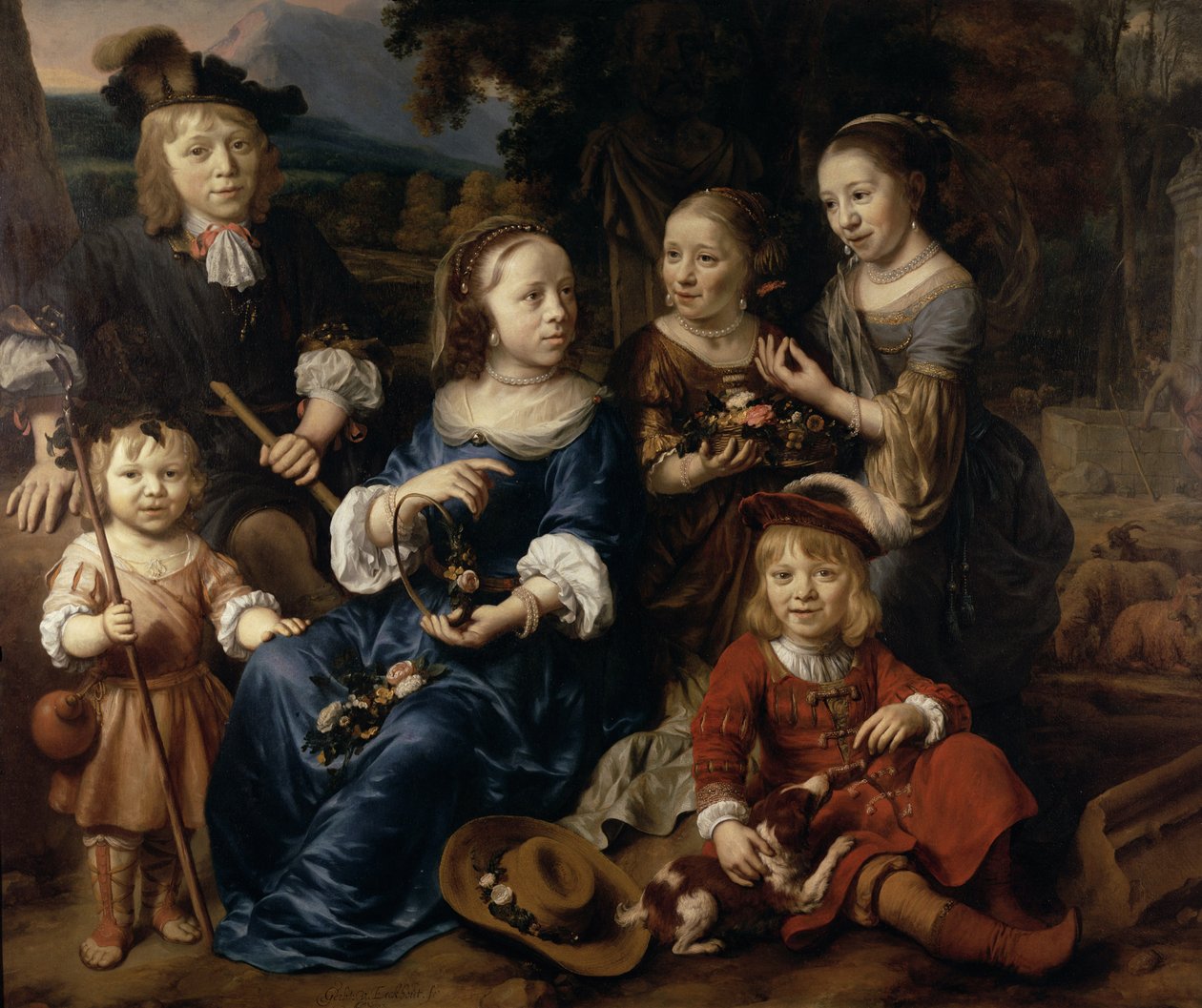 As crianças de Altetus Tolling, 1667 de Gerbrand van den Eeckhout