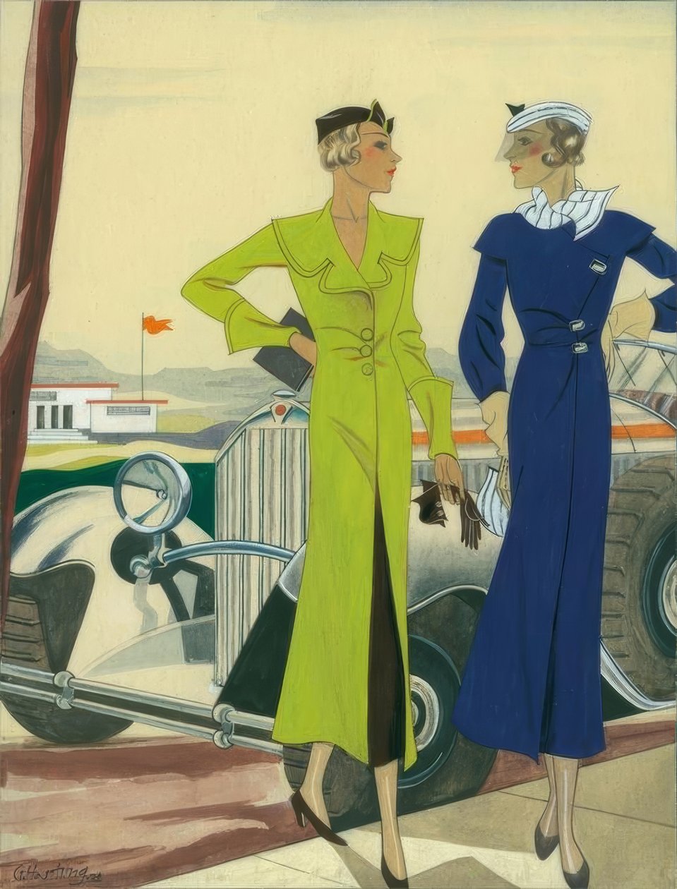 Moda feminina 1932 - jaqueta de carro - Gerd Hartung de Gerd Hartung