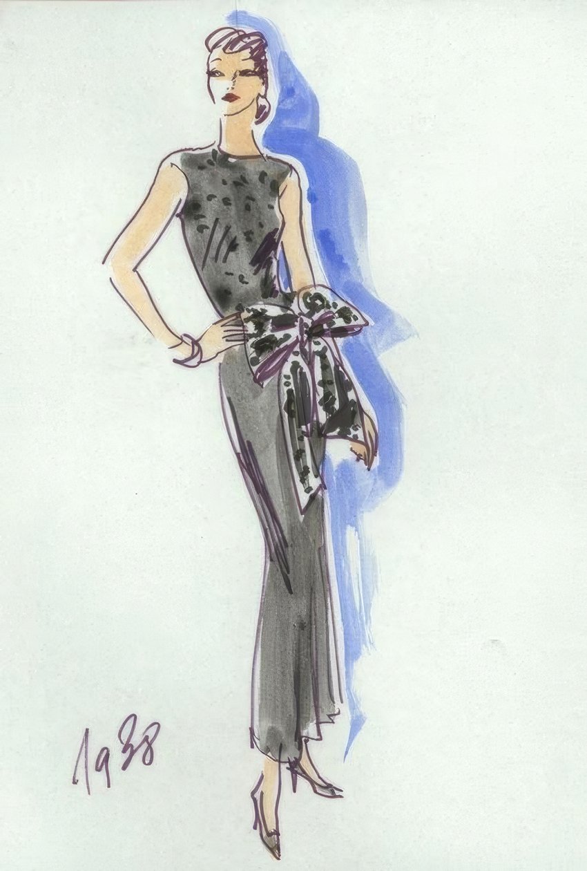 Moda feminina 1938, vestido de noite - Gerd Hartung de Gerd Hartung