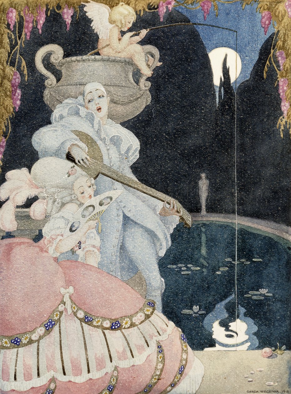 Elegante e Pierrot de Gerda Marie Frederike Wegener
