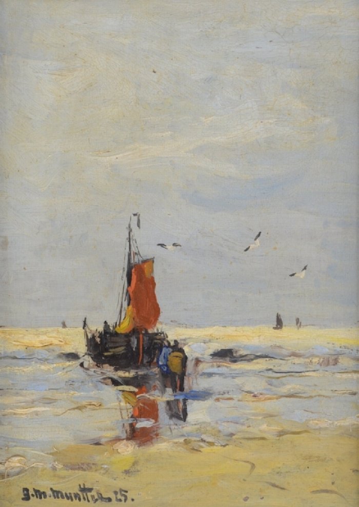 Botter na praia de Gerhard Morgenstjerne Munthe