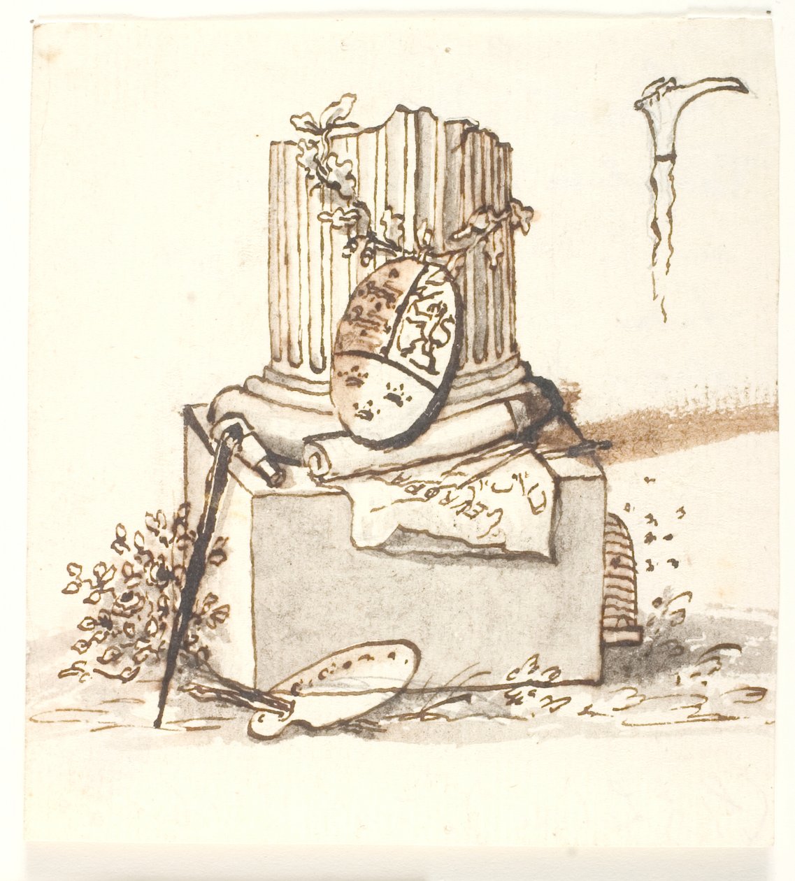 Um pilar quebrado de Gerhard Ludvig Lahde