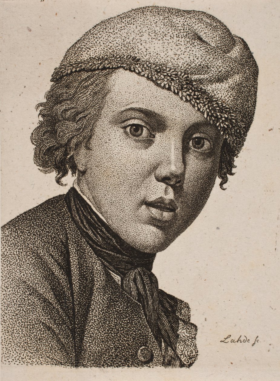 Jens Juel, após o auto-retrato de Juel de 1767 de Gerhard Ludvig Lahde