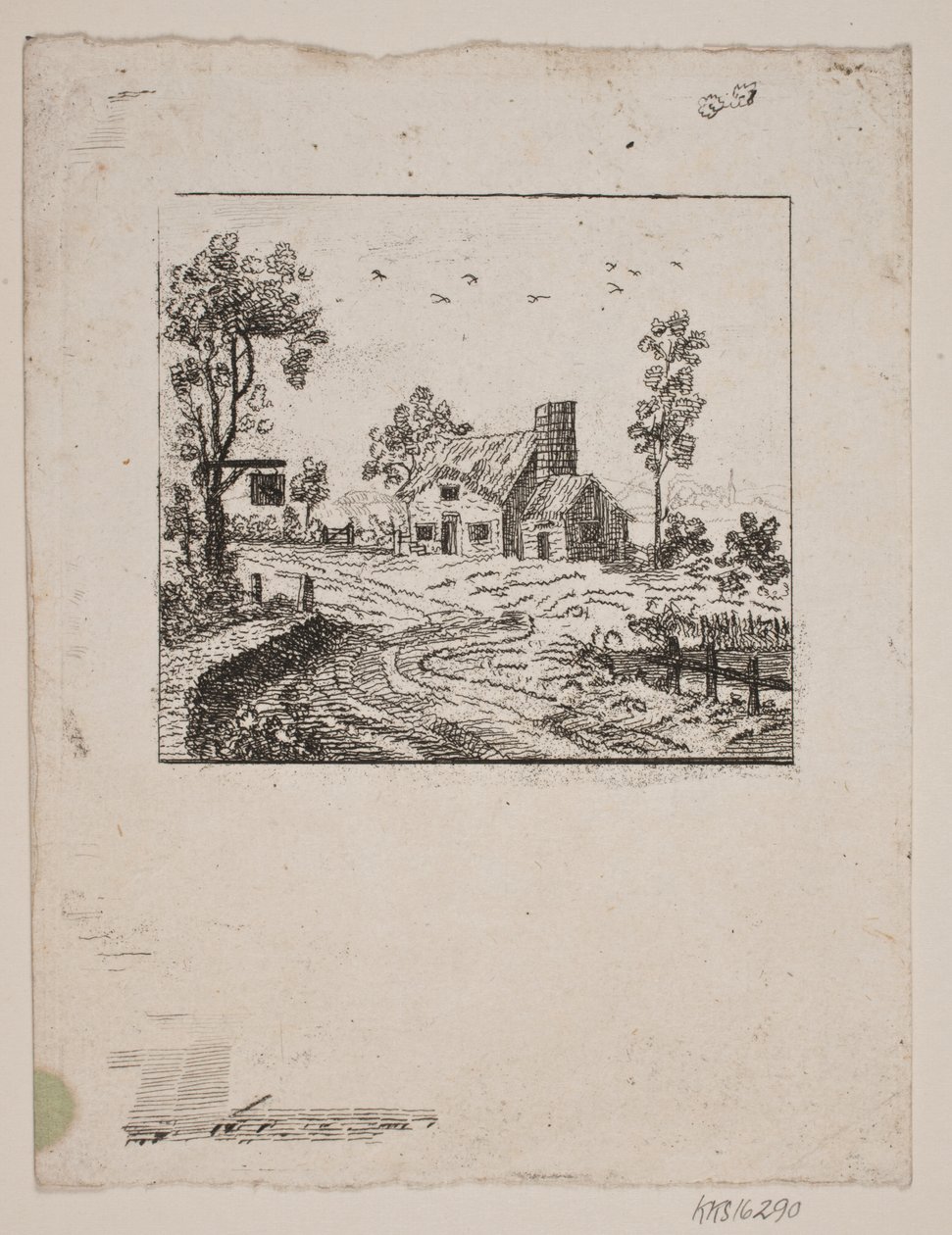 Paisagem com pousada de Gerhard Ludvig Lahde