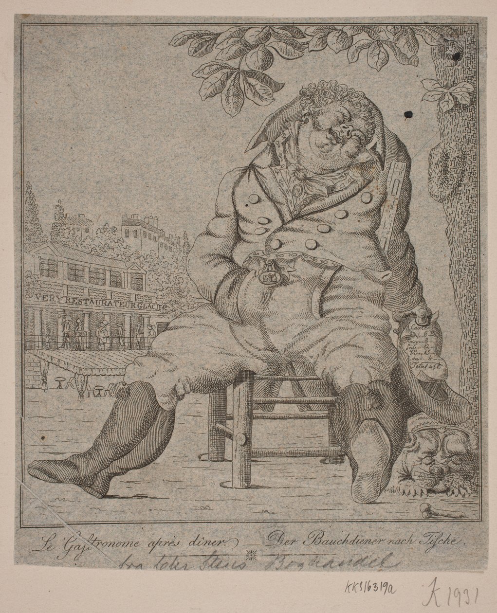O Gastronomo depois do jantar de Gerhard Ludvig Lahde