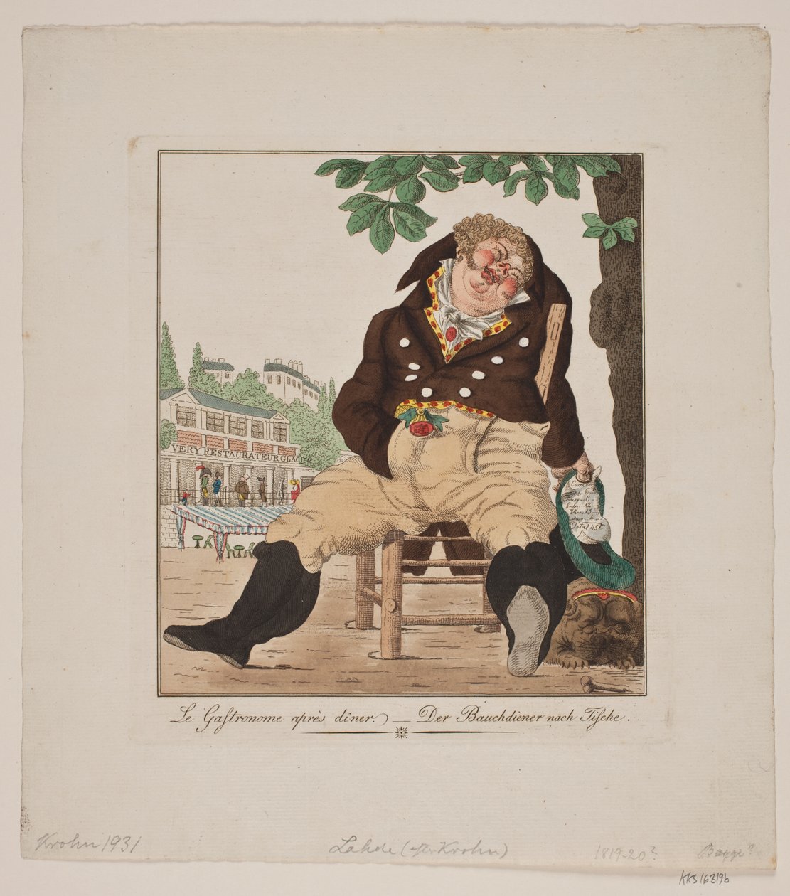 O Gastronomo depois do jantar de Gerhard Ludvig Lahde
