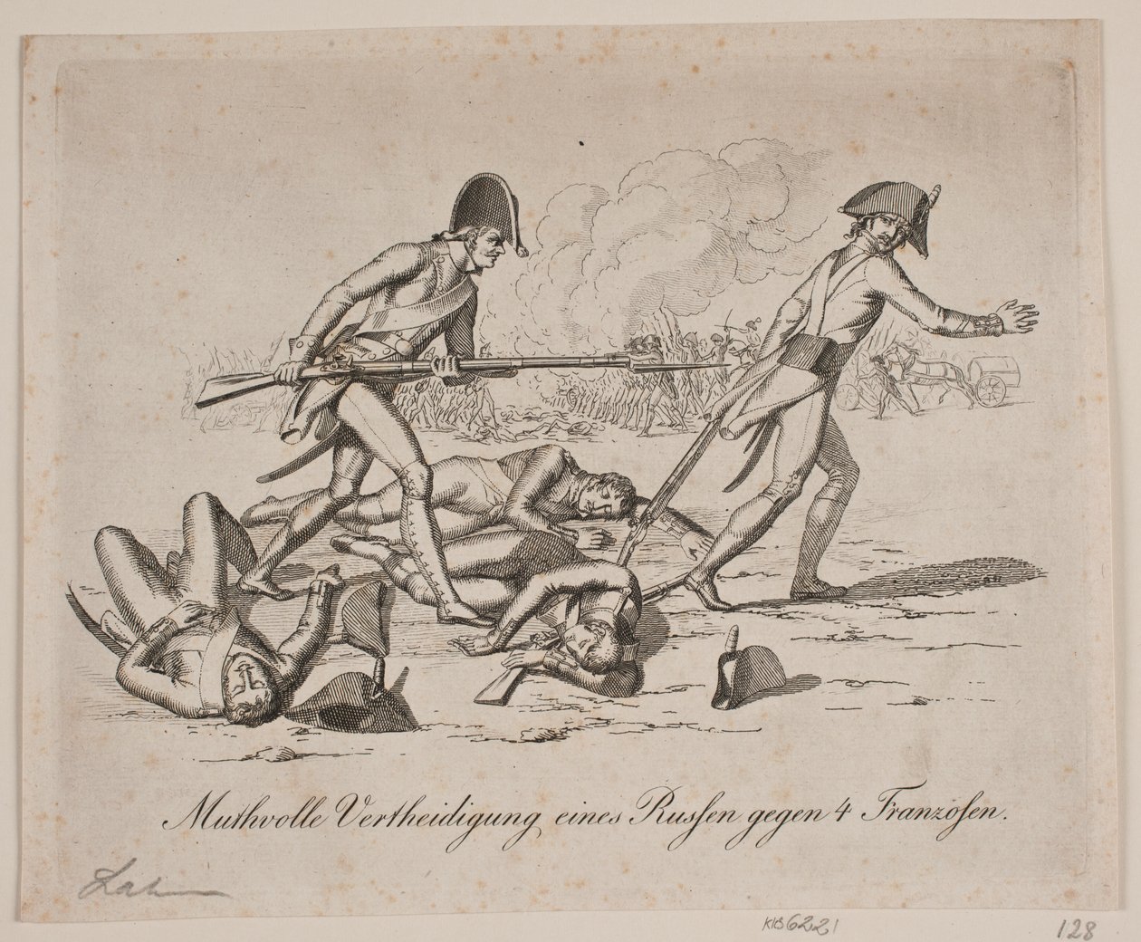 Defesa corajosa de um russo de Gerhard Ludvig Lahde