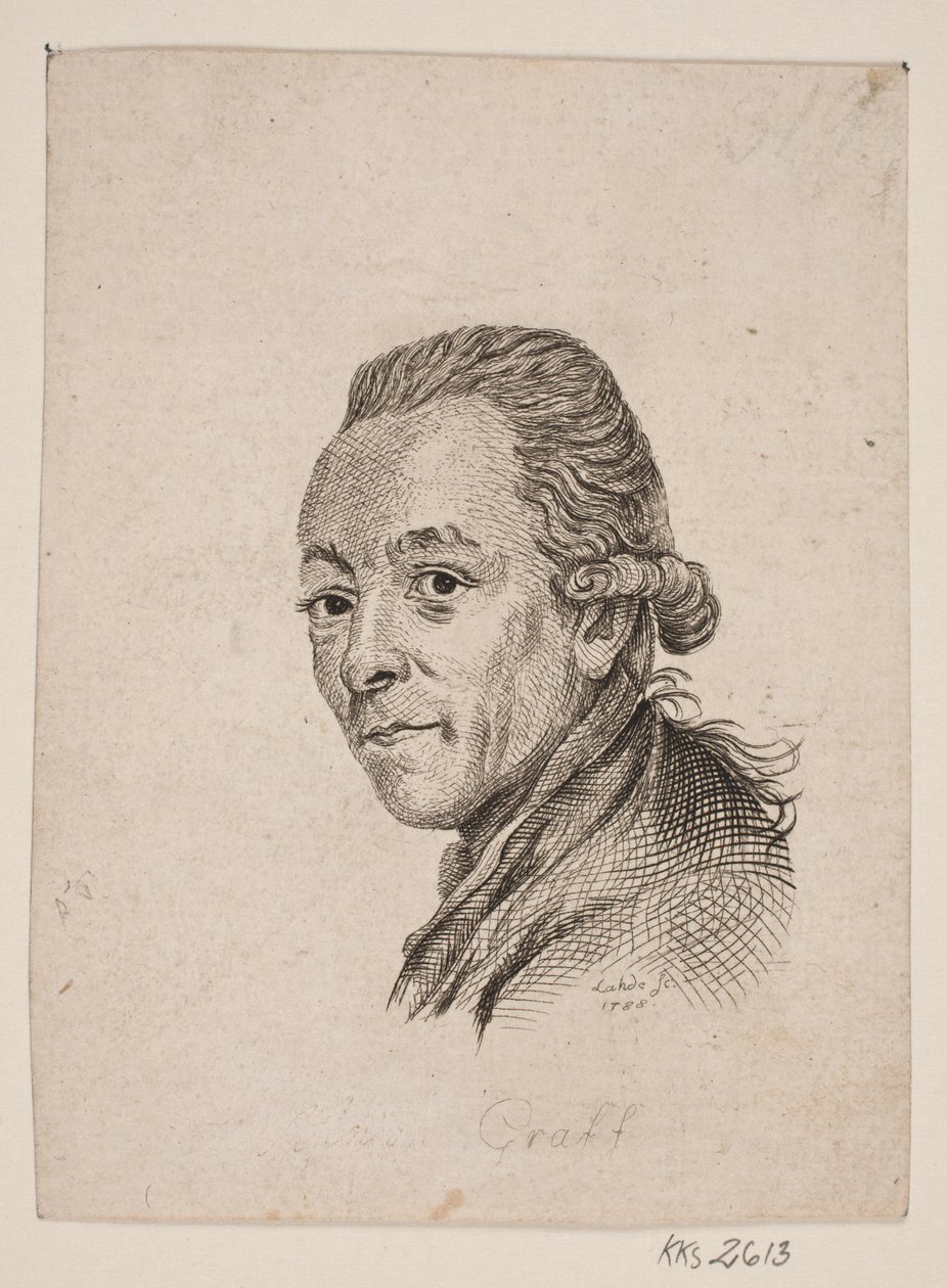 Retrato do pintor A. Graff de Gerhard Ludvig Lahde