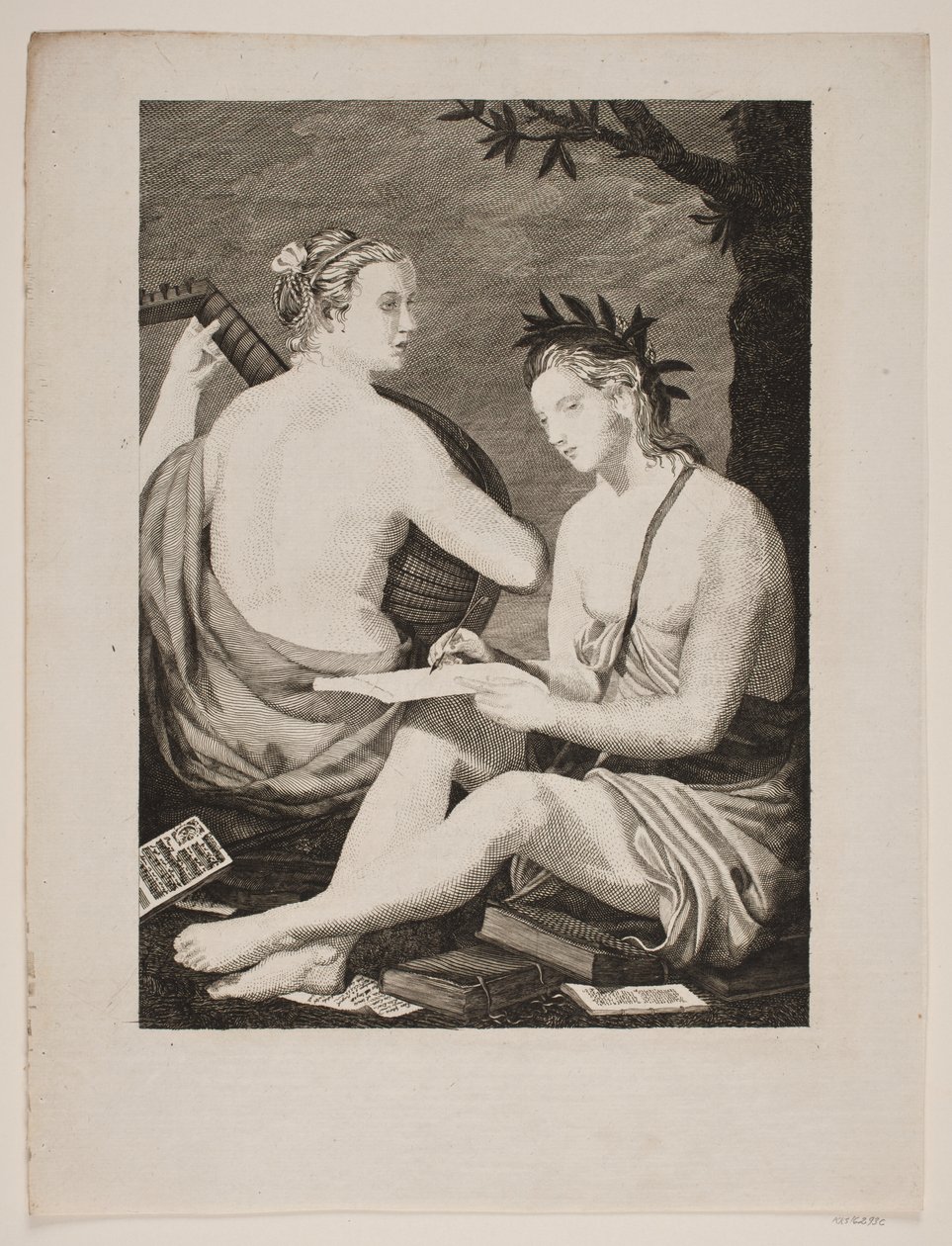 Terpsichore e Kalliope de Gerhard Ludvig Lahde