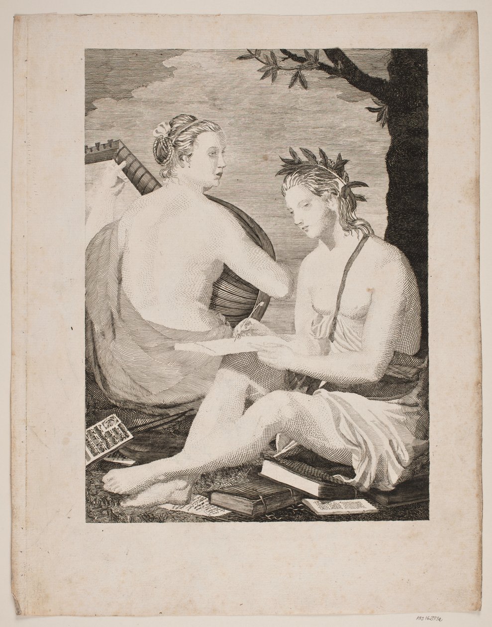 Terpsichore e Kalliope de Gerhard Ludvig Lahde