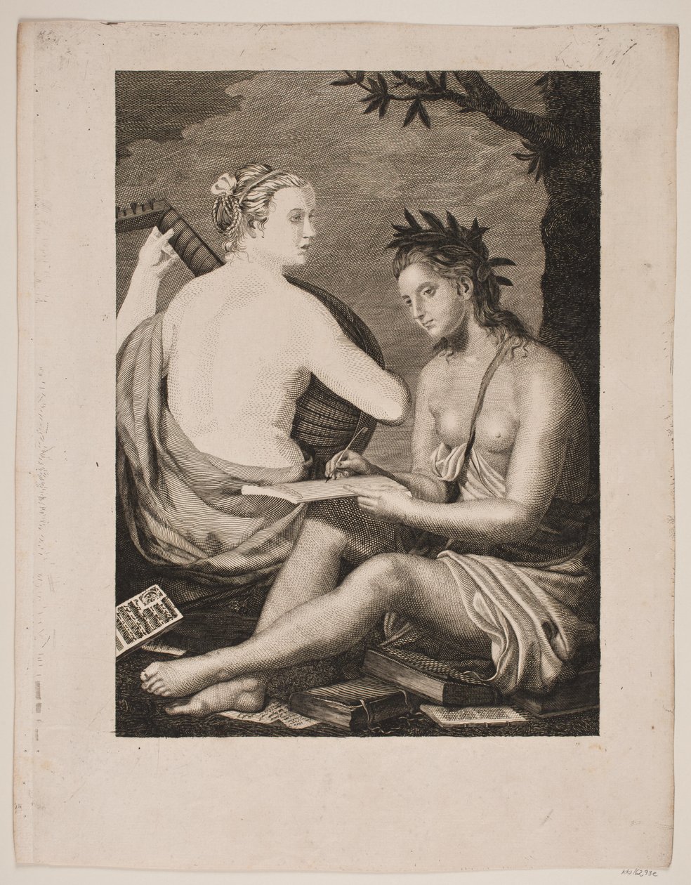 Terpsichore e Kalliope de Gerhard Ludvig Lahde