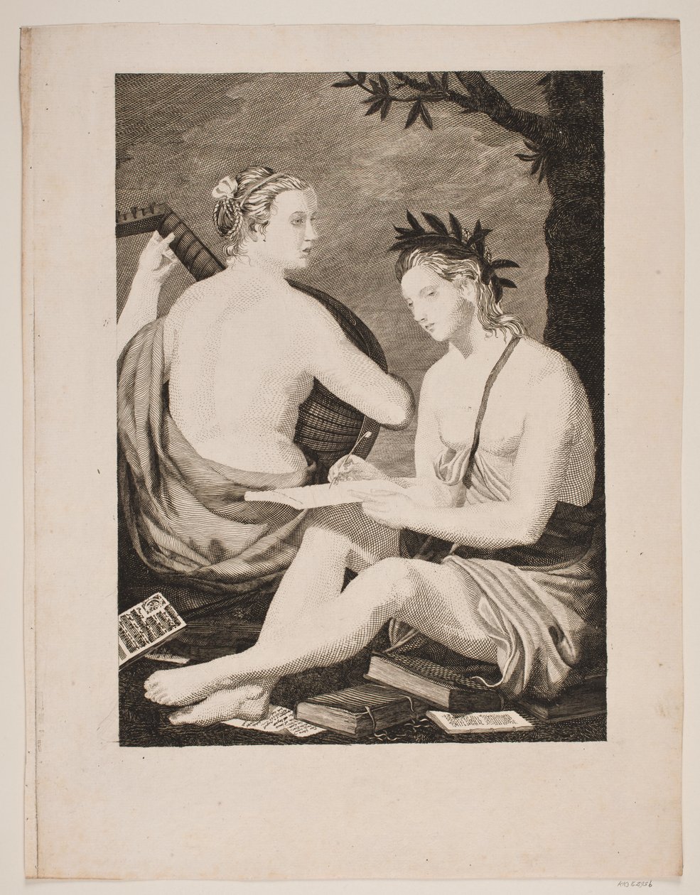 Terpsichore e Kalliope de Gerhard Ludvig Lahde