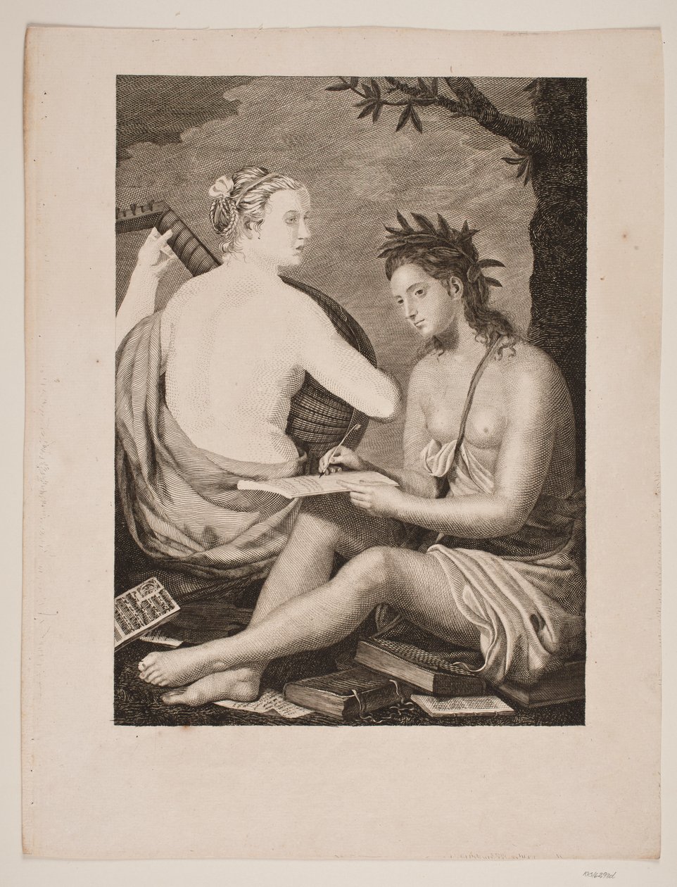 Terpsichore e Kalliope de Gerhard Ludvig Lahde