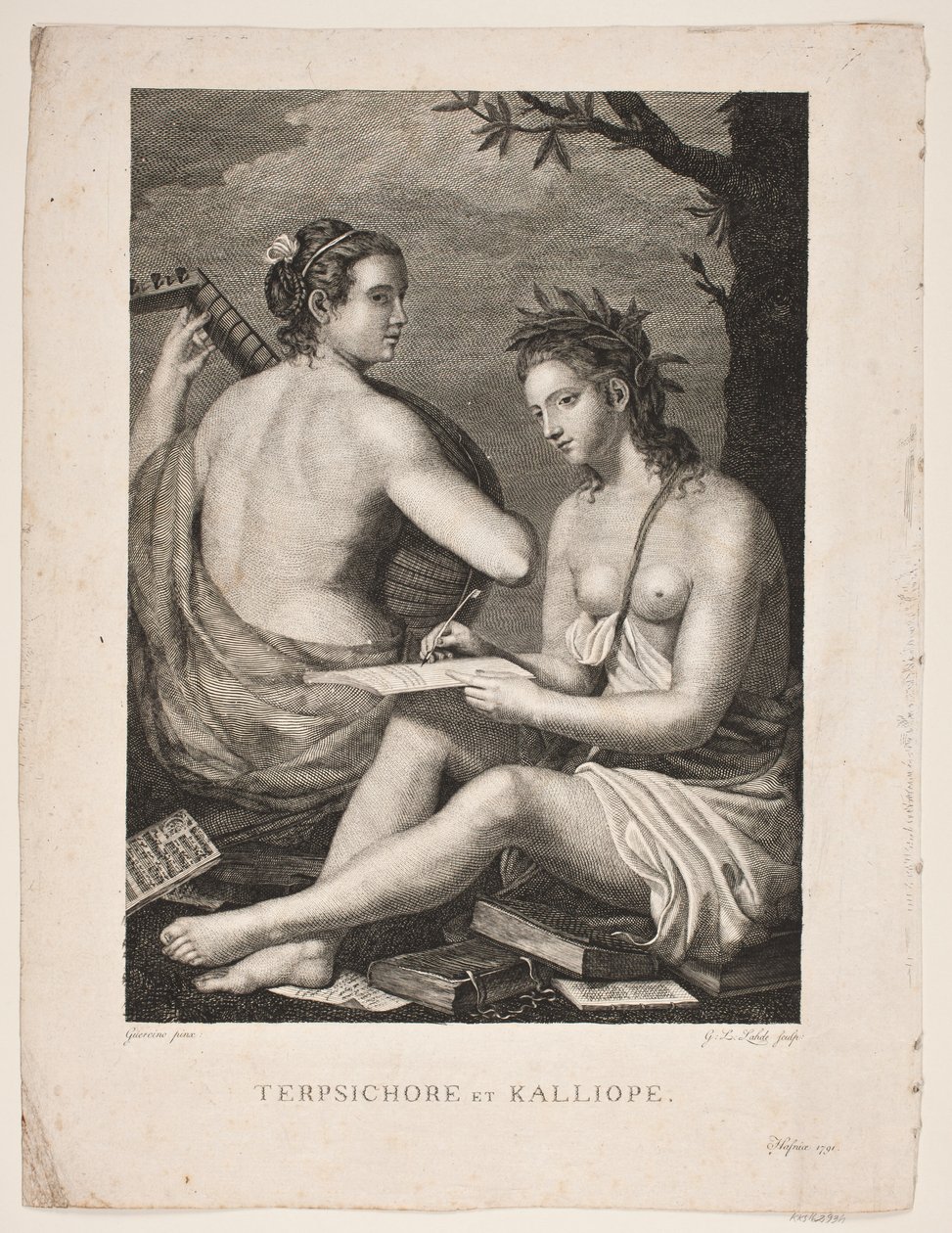 Terpsichore e Kalliope de Gerhard Ludvig Lahde