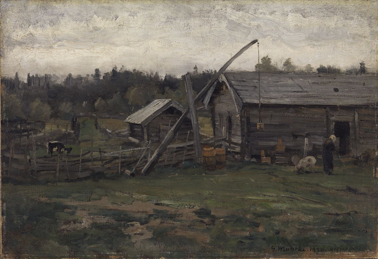 Antigo estábulo, Hedmark de Gerhard Munthe