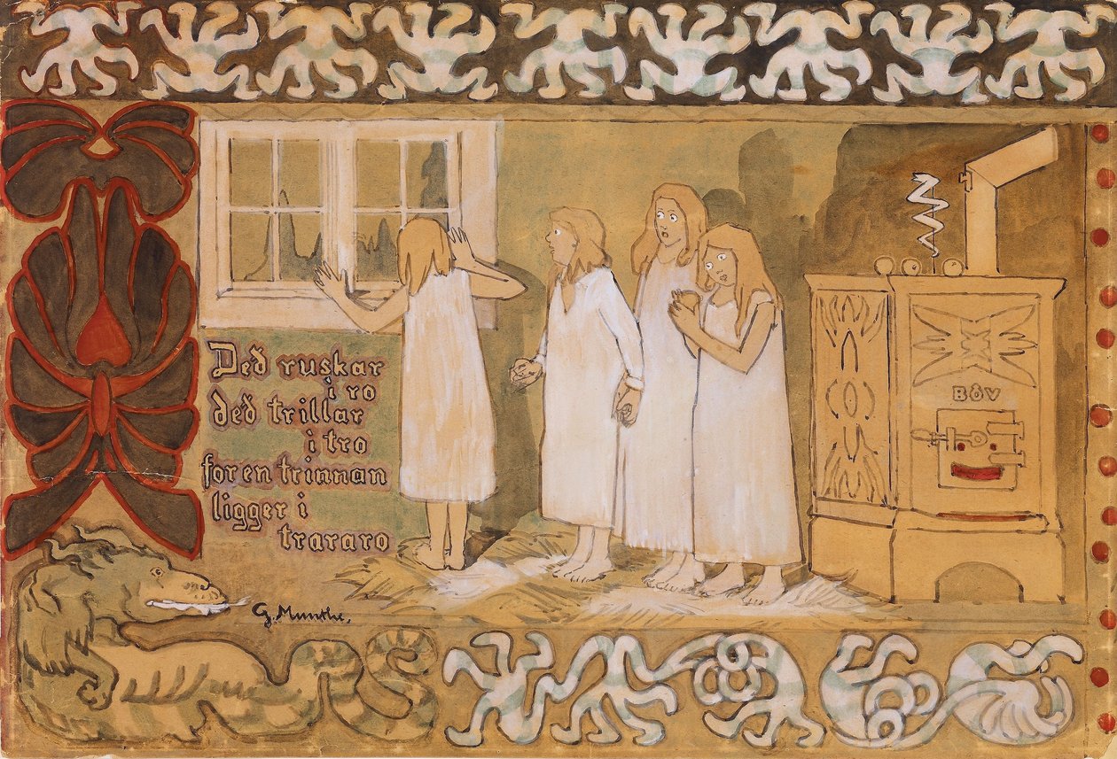 Medo do escuro de Gerhard Munthe