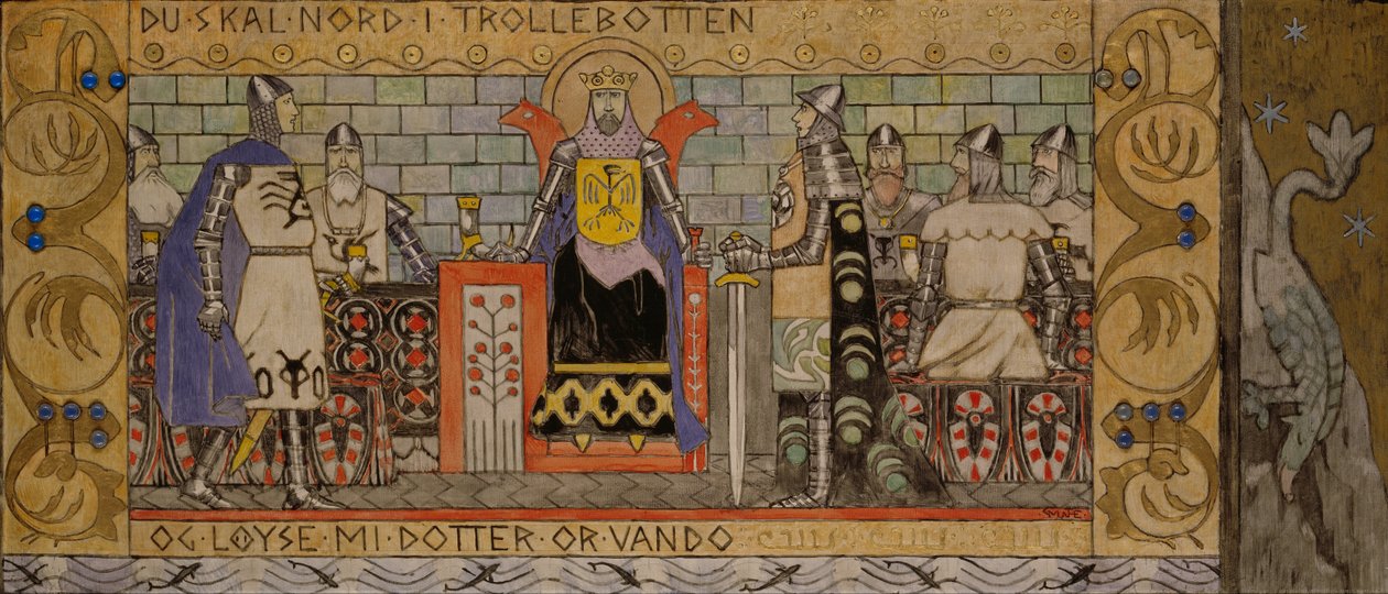 Åsmund no King&39;s Hall de Gerhard Munthe