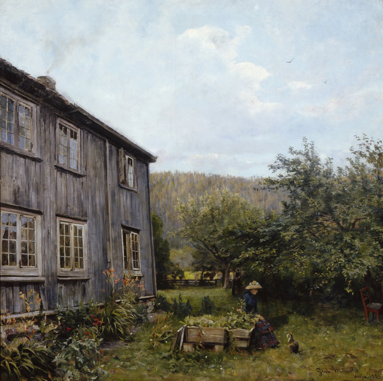 No Jardim de Gerhard Peter Frantz Vilhelm Munthe