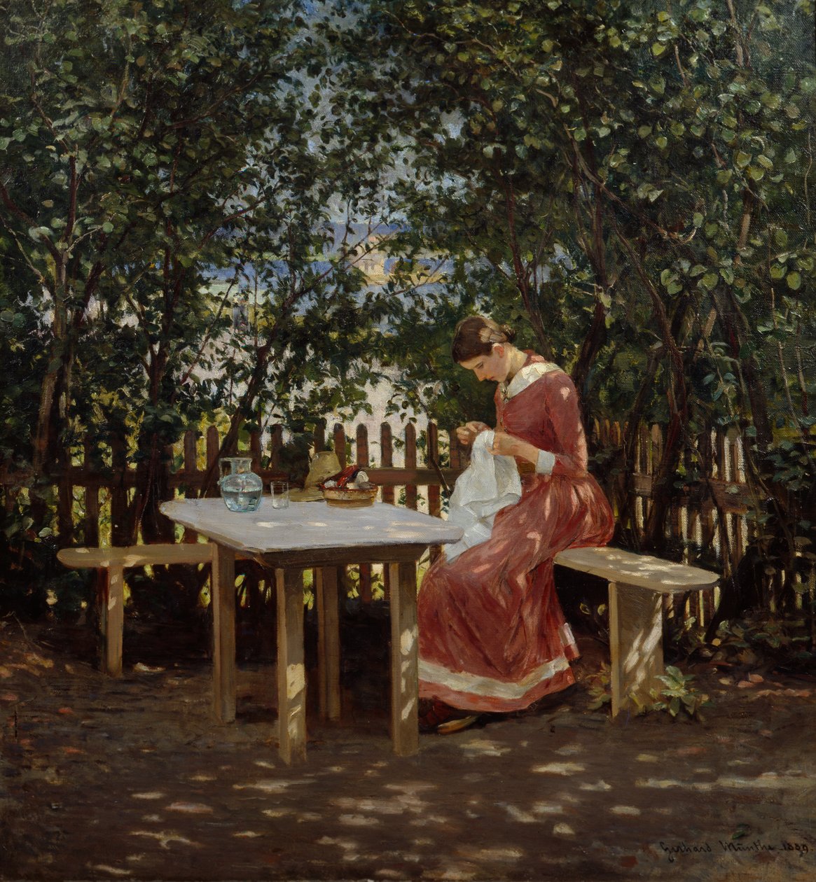 Na casa de verão de Gerhard Peter Frantz Vilhelm Munthe