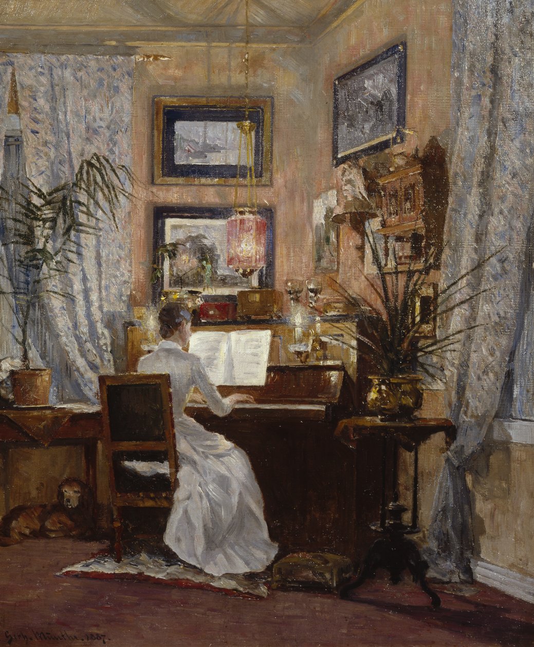 A casa em Sandvika de Gerhard Peter Frantz Vilhelm Munthe