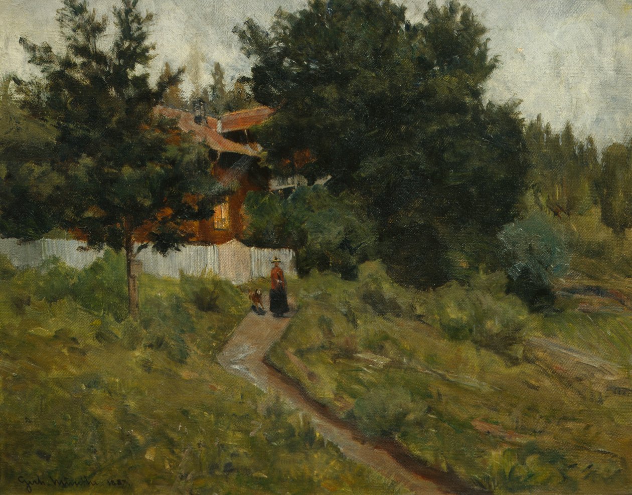 mulher e criança de Gerhard Peter Frantz Vilhelm Munthe