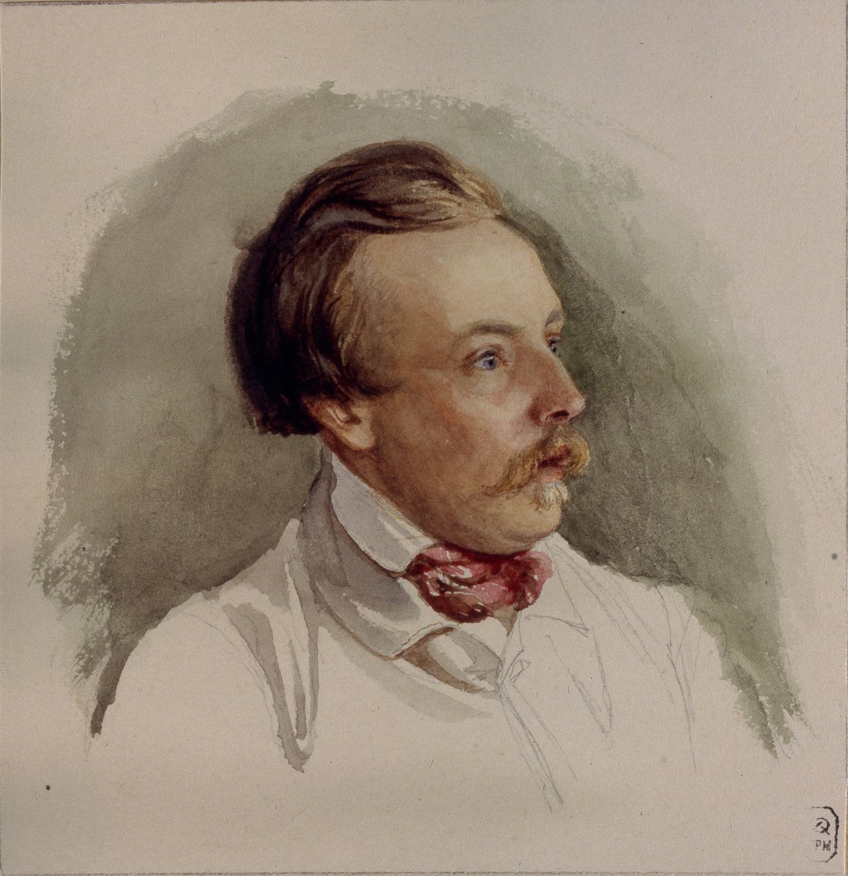 Retrato do pintor Alexander von Kotzebue 1815-1889, década de 1840 de Gerhard Wilhelm Reutern von