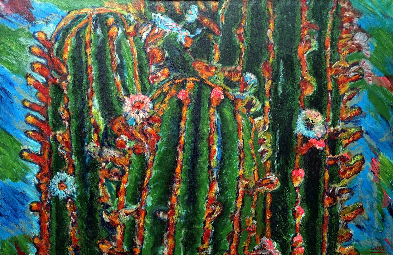 Cato em flor, 2013 (óleo sobre tela) de Gerhardt Isringhaus