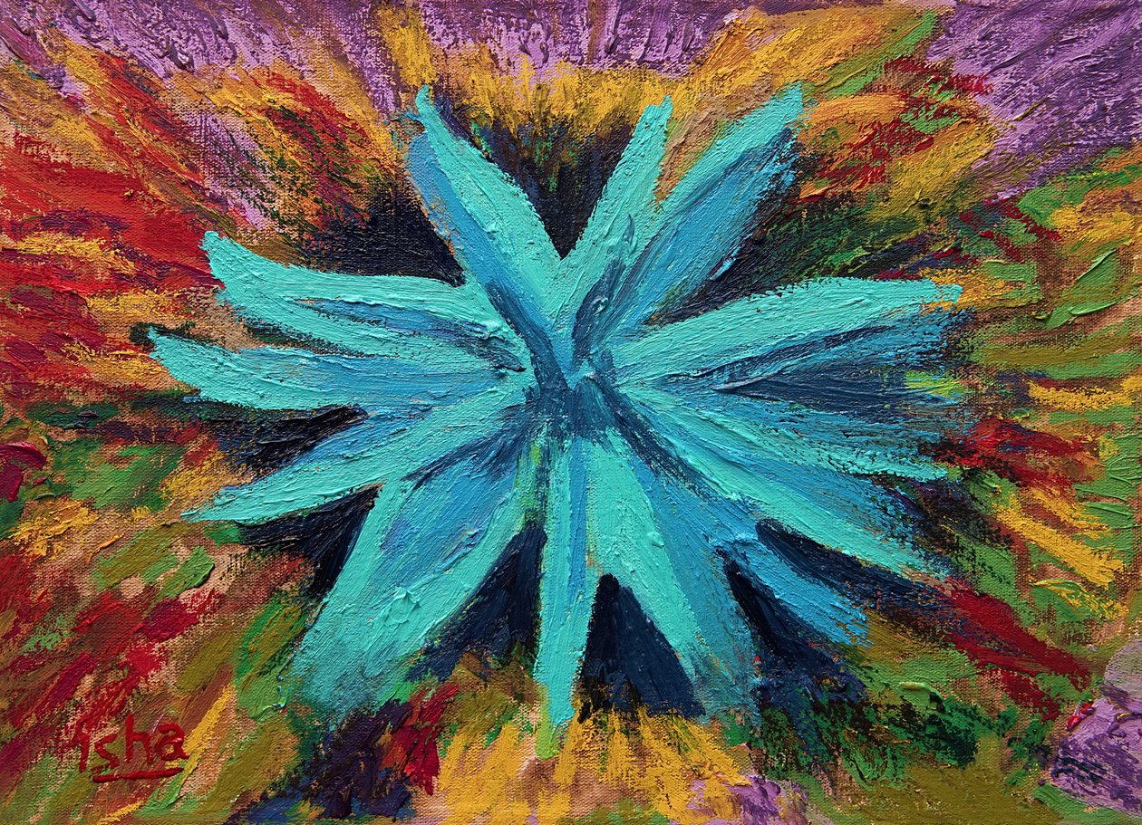 Agave azul, 20018 (óleo sobre tela) de Gerhardt Isringhaus