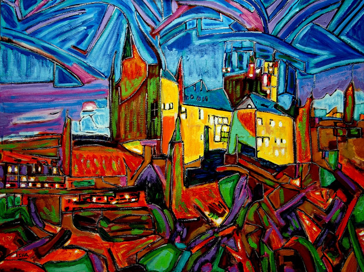 Castelo Mágico, 2022 (óleo sobre tela) de Gerhardt Isringhaus