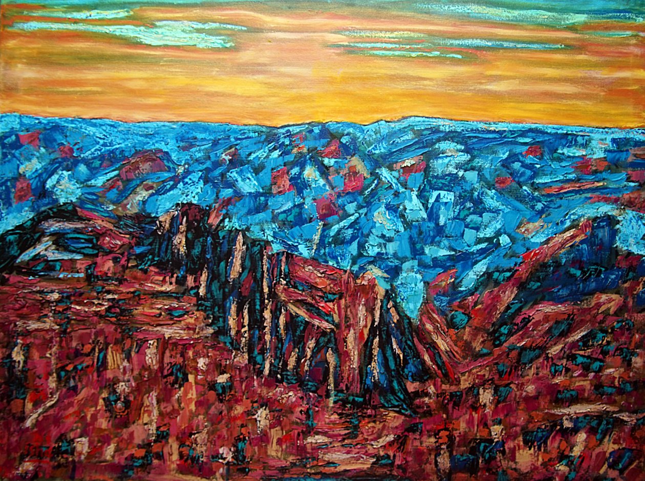 Copper Canyon, 2023 (óleo sobre tela) de Gerhardt Isringhaus