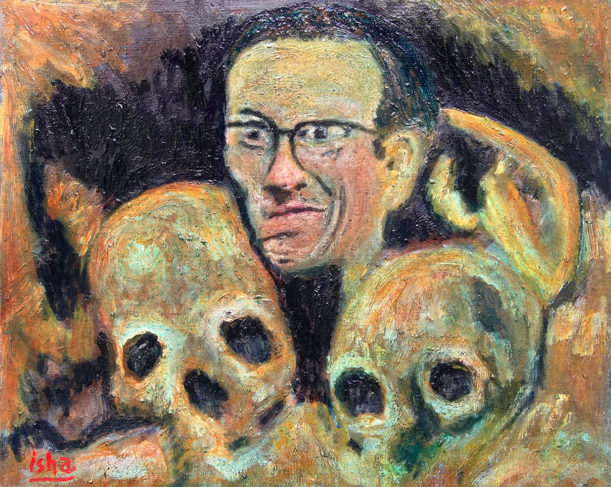 Crumb Skulls (homenagem a R.Crumb), 2019 (óleo sobre tela) de Gerhardt Isringhaus