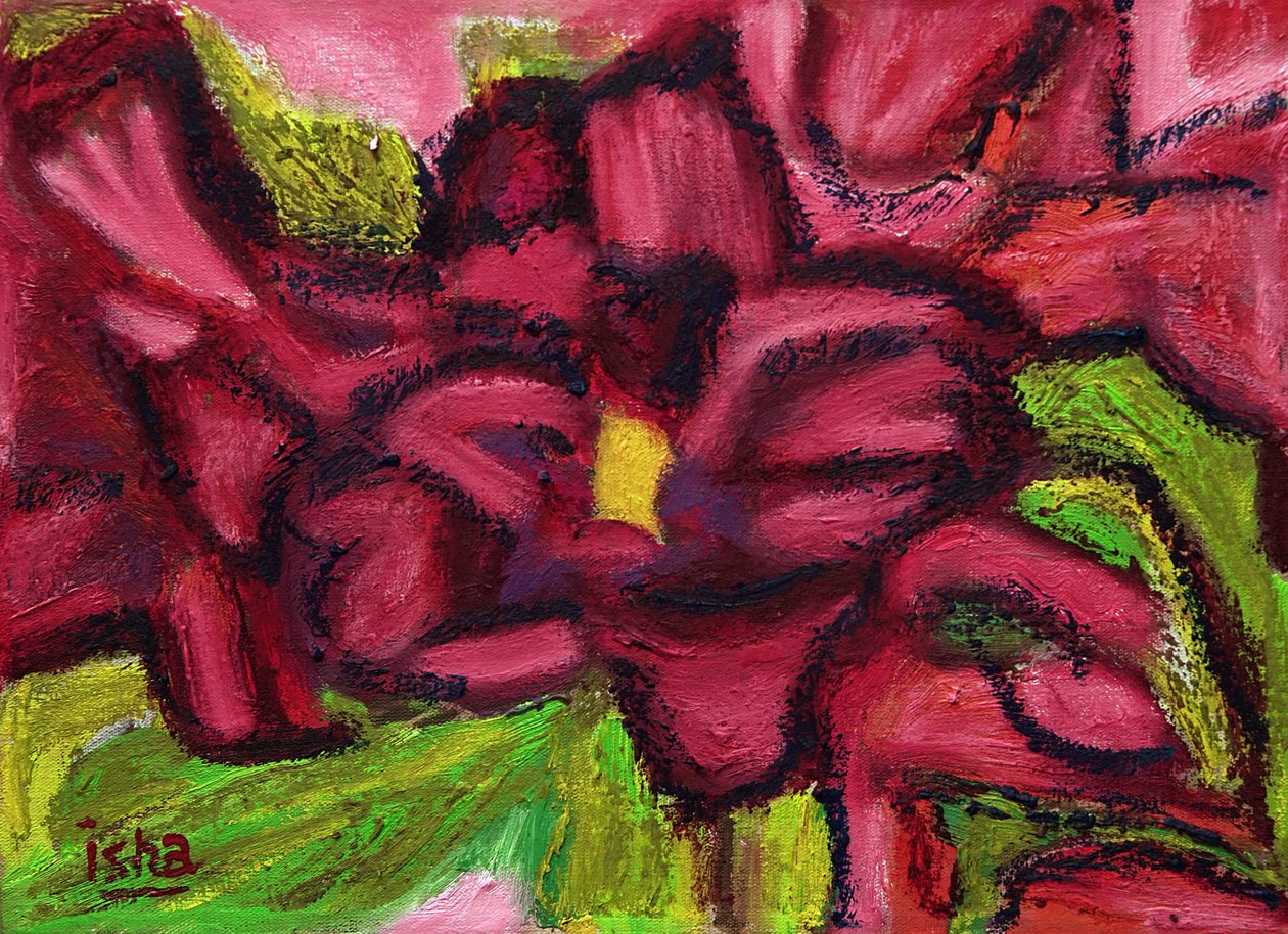 Rosas do deserto, 2018 (óleo sobre tela) de Gerhardt Isringhaus