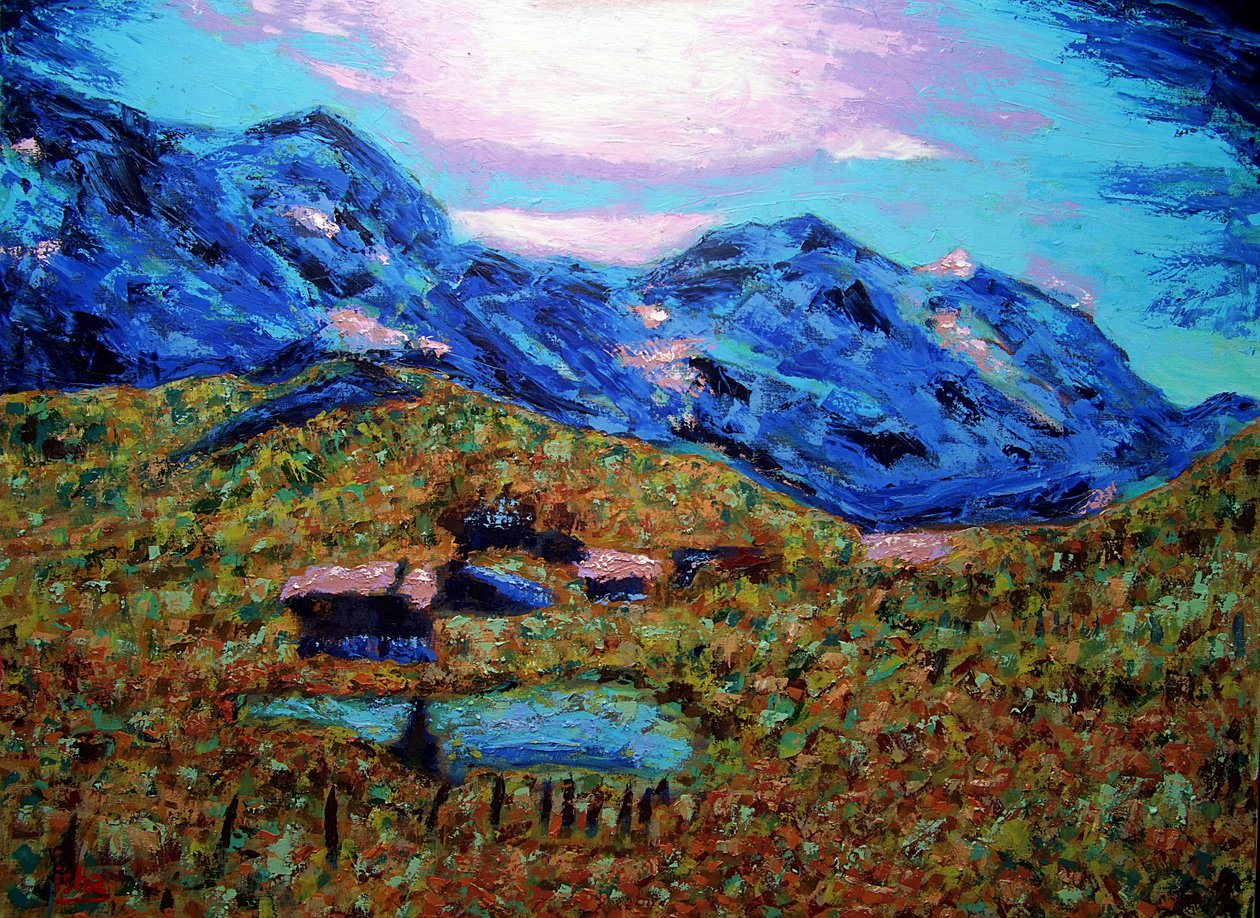 Jungfrau no verão, 2020 (óleo sobre tela) de Gerhardt Isringhaus