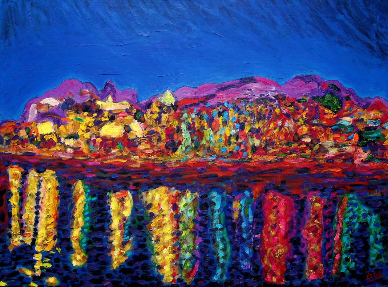 La Paz de la Noche, 2022 (óleo sobre tela) de Gerhardt Isringhaus