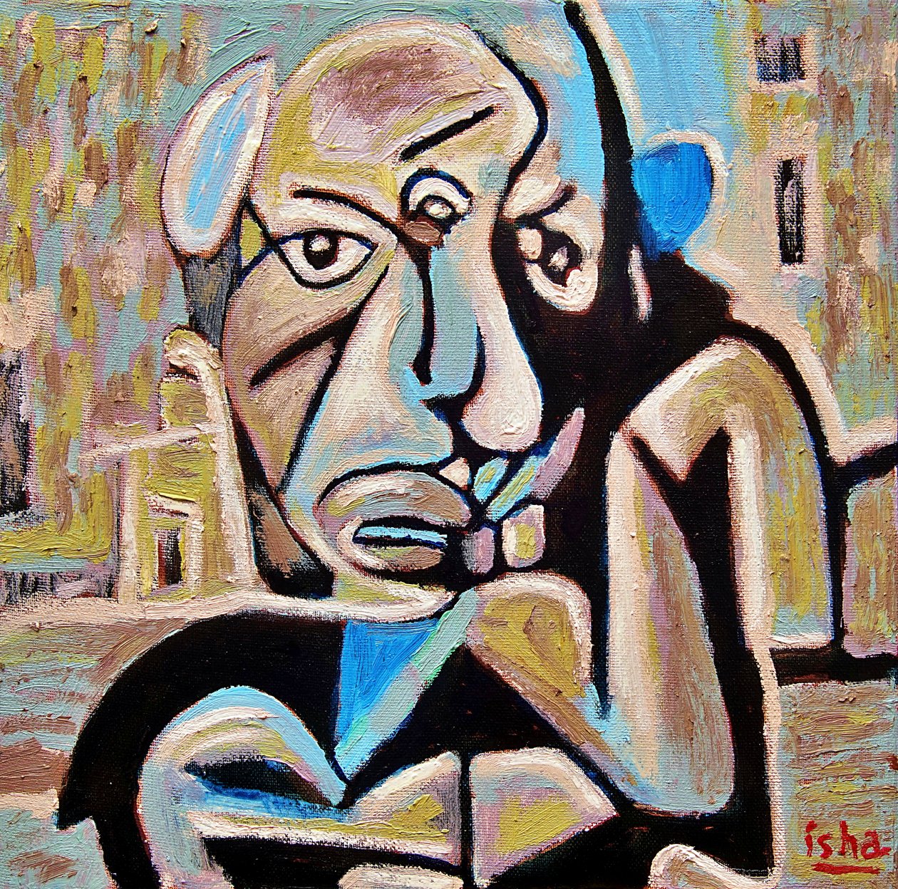 Pequeno Picasso, 2022 (óleo sobre tela) de Gerhardt Isringhaus