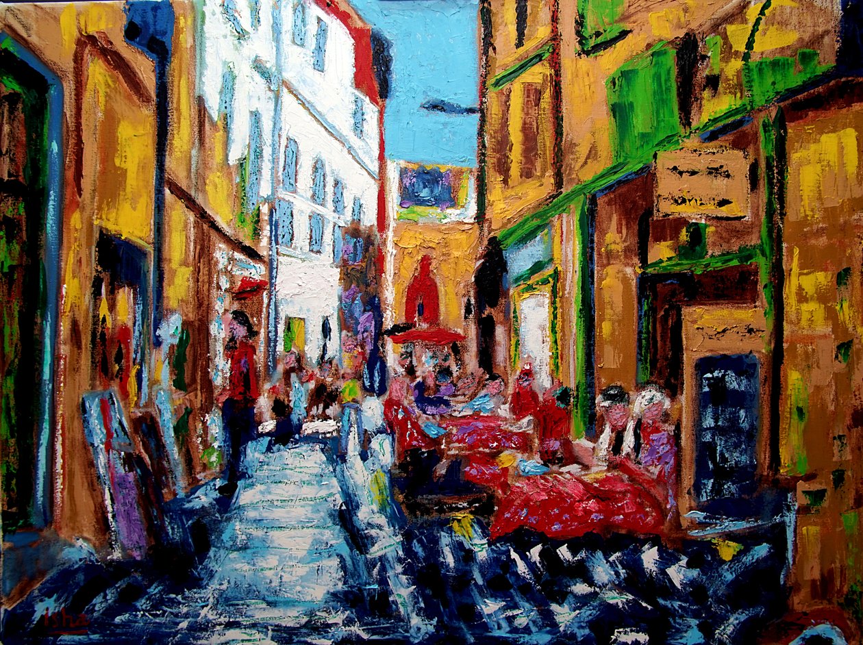 Rua Perpignan, 2020 (óleo sobre tela) de Gerhardt Isringhaus