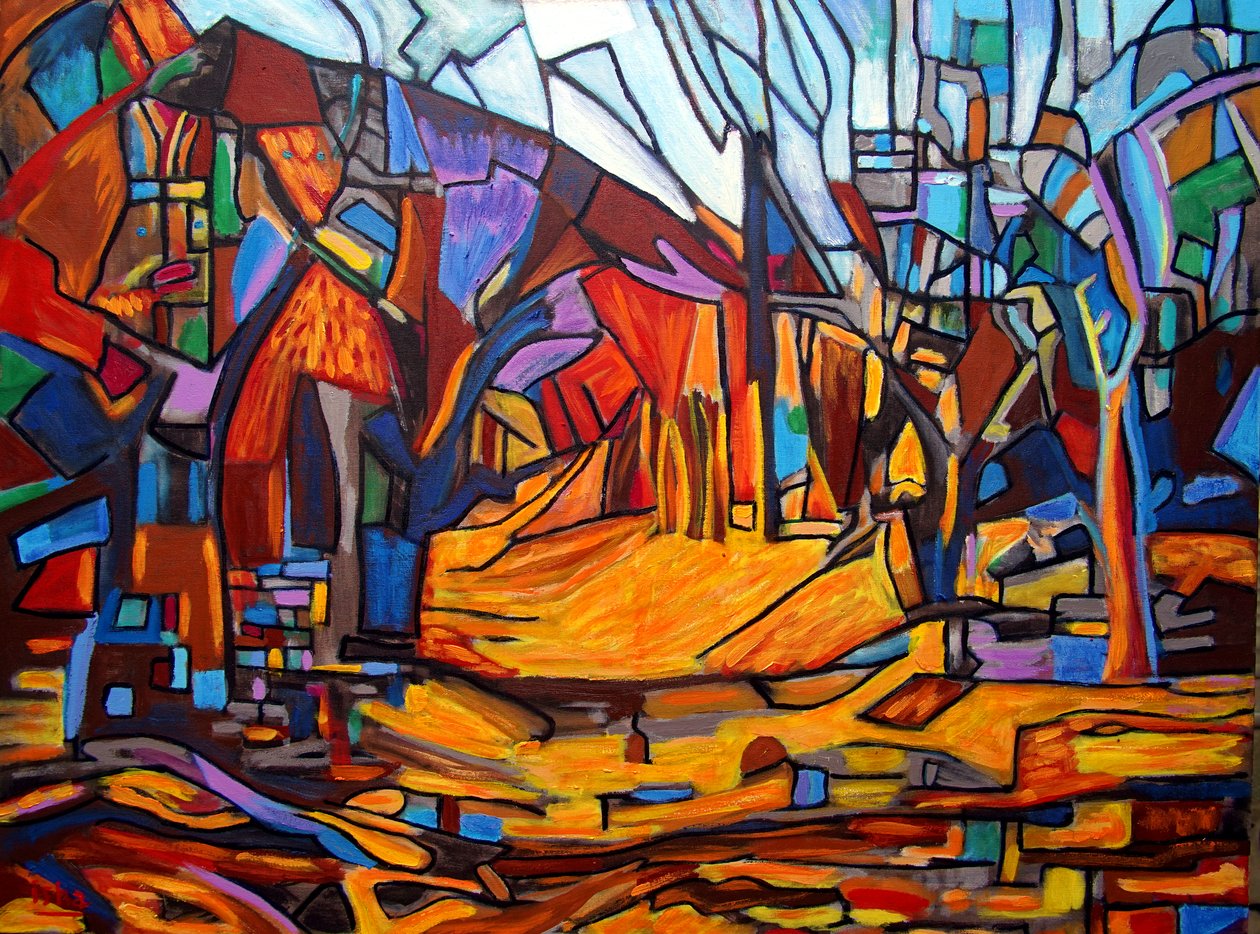 Rio de Oro, 2022 (óleo sobre tela) de Gerhardt Isringhaus